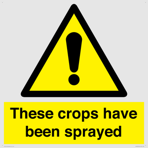 These crops have been sprayed